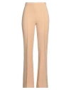 Elisabetta Franchi Woman Pants Camel Size 8 Polyester, Elastane In Beige