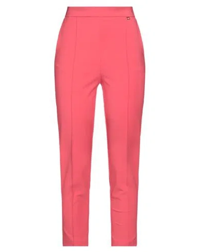 Elisabetta Franchi Woman Pants Coral Size 10 Polyamide, Elastane In Pink