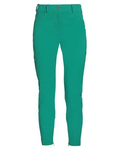 Elisabetta Franchi Woman Pants Emerald Green Size 8 Polyamide, Elastane