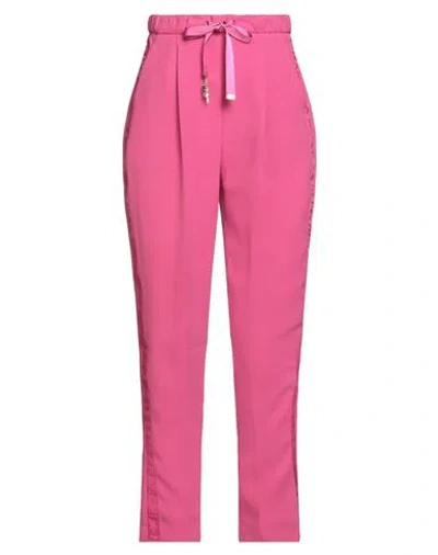 Elisabetta Franchi Woman Pants Fuchsia Size 2 Polyester In Pink