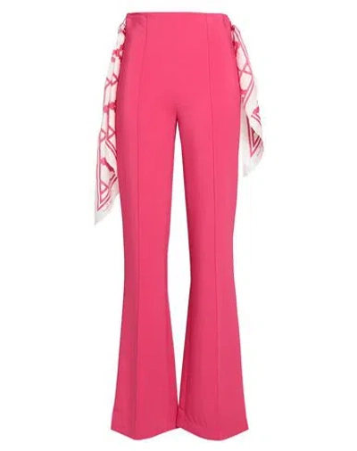Elisabetta Franchi Woman Pants Fuchsia Size 4 Viscose, Elastane In Pink