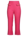 Elisabetta Franchi Woman Pants Fuchsia Size 6 Viscose, Wool In Pink