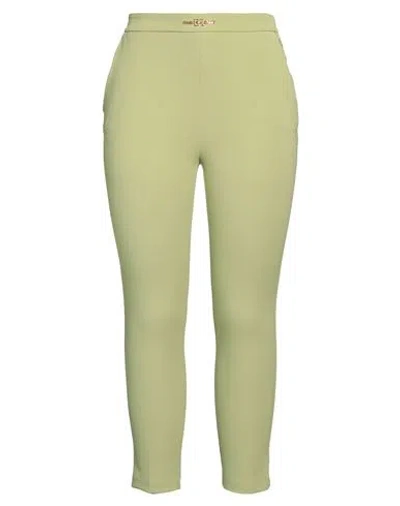 Elisabetta Franchi Essential Woman Pants Green Size 10 Polyester, Elastane