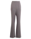 Elisabetta Franchi Woman Pants Grey Size 12 Polyester, Elastane In Brown