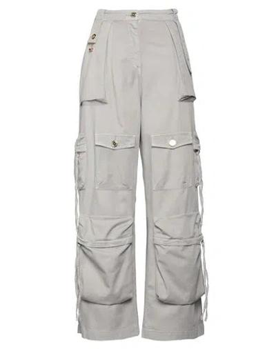 Elisabetta Franchi Woman Pants Grey Size 28 Cotton, Elastane