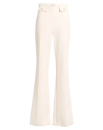 Elisabetta Franchi Woman Pants Ivory Size 2 Polyester, Elastane In White