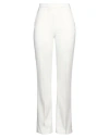 Elisabetta Franchi Woman Pants Ivory Size 10 Polyester, Elastane In White