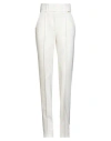 Elisabetta Franchi Woman Pants Ivory Size 4 Polyester, Elastane In White