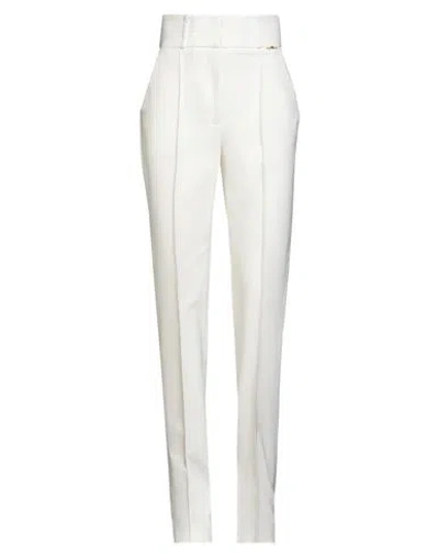 Elisabetta Franchi Woman Pants Ivory Size 4 Polyester, Elastane In White