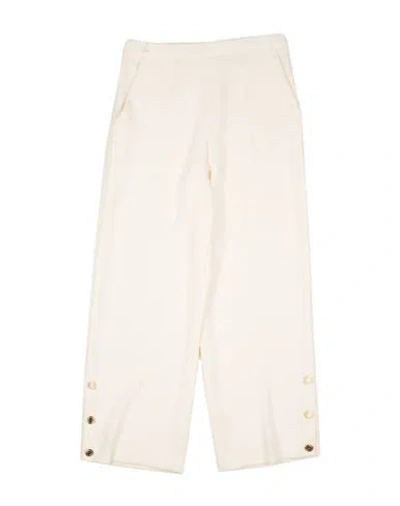 Elisabetta Franchi Babies'  Woman Pants Ivory Size 6 Polyester In White
