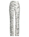 Elisabetta Franchi Zebra-print Flared Trousers In White