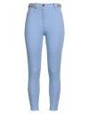 Elisabetta Franchi Woman Pants Light Blue Size 10 Viscose, Cotton, Polyamide, Elastane In Blue
