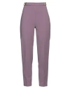 Elisabetta Franchi Woman Pants Mauve Size 6 Polyester, Elastane In Purple