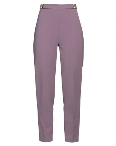 Elisabetta Franchi Woman Pants Light Purple Size 8 Polyester, Elastane