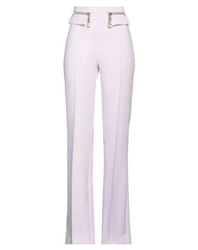 Elisabetta Franchi Woman Pants Lilac Size 12 Polyester, Elastane In Purple