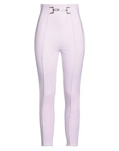 Elisabetta Franchi Woman Pants Lilac Size 6 Polyester, Elastane In Purple