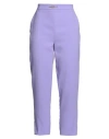 Elisabetta Franchi Woman Pants Lilac Size 8 Polyester In Purple