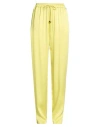 Elisabetta Franchi Woman Pants Lime Green Size 6 Acetate, Viscose In Yellow