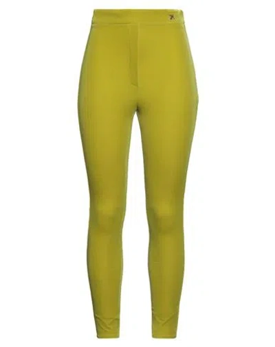 Elisabetta Franchi Woman Pants Lime Green Size 6 Polyester, Elastane