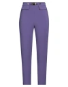 Elisabetta Franchi Woman Pants Mauve Size 10 Polyacrylic, Elastane In Purple