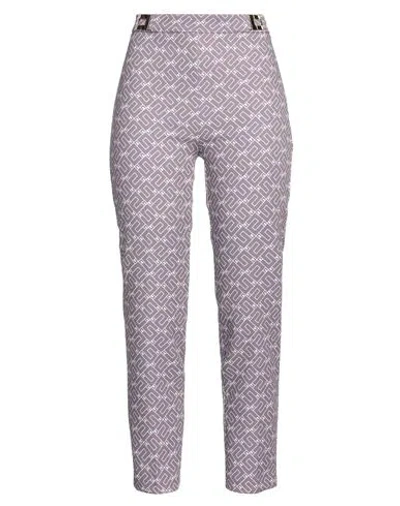 Elisabetta Franchi Woman Pants Mauve Size 6 Polyester, Elastane In Purple