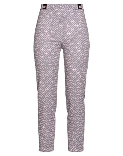 Elisabetta Franchi Woman Pants Mauve Size 8 Polyester, Elastane In Purple