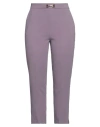 Elisabetta Franchi Woman Pants Mauve Size 8 Polyester In Purple