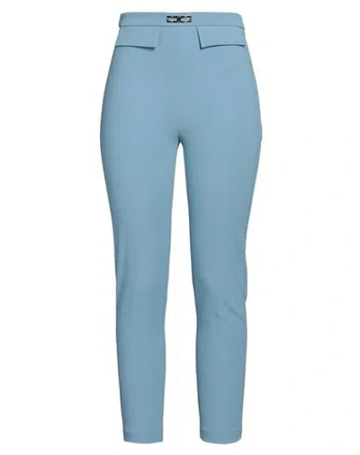 Elisabetta Franchi Woman Pants Pastel Blue Size 6 Polyester, Elastane
