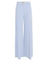 Elisabetta Franchi Woman Pants Pastel Blue Size 8 Polyester, Elastane In Blue