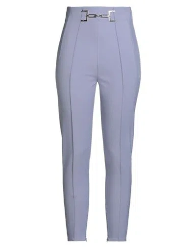 Elisabetta Franchi Woman Pants Pastel Blue Size 8 Polyester, Elastane
