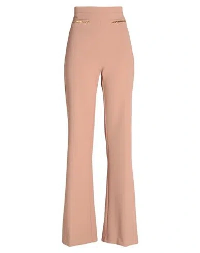 Elisabetta Franchi Woman Pants Pastel Pink Size 6 Polyester, Elastane