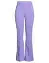 Elisabetta Franchi Woman Pants Purple Size 12 Polyester, Elastane In Purple