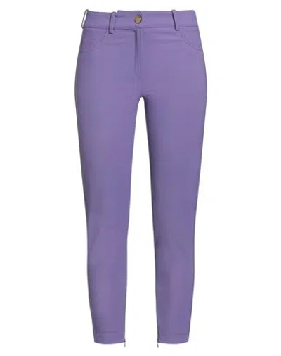 Elisabetta Franchi Woman Pants Purple Size 4 Polyamide, Elastane