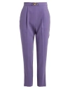 Elisabetta Franchi Woman Pants Purple Size 4 Polyester