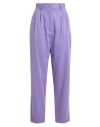 Elisabetta Franchi Woman Pants Purple Size 6 Lyocell
