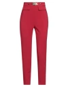 Elisabetta Franchi Woman Pants Red Size 10 Polyacrylic, Elastane