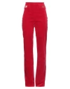 Elisabetta Franchi Woman Pants Red Size 6 Cotton, Elastane