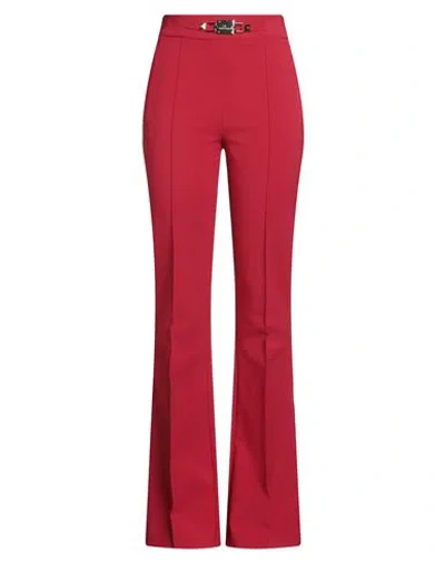 Elisabetta Franchi Woman Pants Red Size 8 Polyester, Elastane In Red