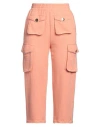 Elisabetta Franchi Woman Pants Salmon Pink Size 8 Cotton In Salmon Pink