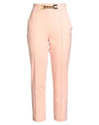 Elisabetta Franchi Woman Pants Salmon Pink Size 8 Polyester, Elastane In Gold