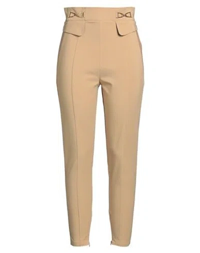 Elisabetta Franchi Woman Pants Beige Size 10 Polyamide, Elastane, Viscose