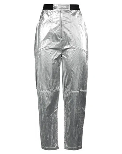Elisabetta Franchi Woman Pants Silver Size 6 Viscose, Polyester, Cotton