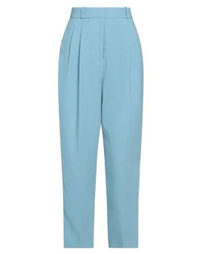 Elisabetta Franchi Woman Pants Sky Blue Size 2 Polyester