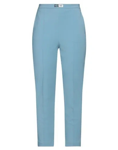 Elisabetta Franchi Woman Pants Sky Blue Size 8 Polyamide, Elastane