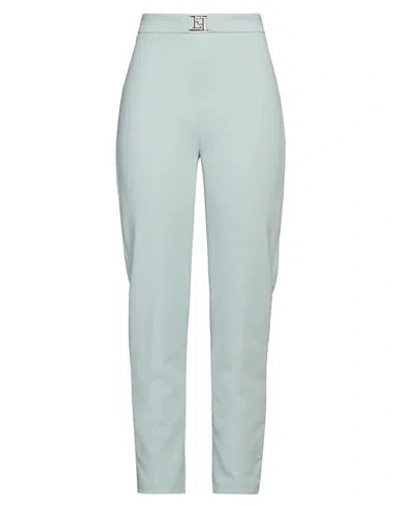 Elisabetta Franchi Woman Pants Sky Blue Size 12 Polyester, Elastane In Blue