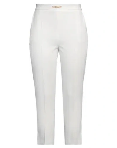 Elisabetta Franchi Woman Pants White Size 10 Polyester