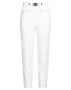 Elisabetta Franchi Woman Pants White Size 12 Polyacrylic, Elastane