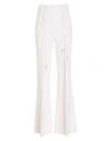 Elisabetta Franchi Lace-up Detailed Bootcut Pants In White