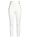 Elisabetta Franchi Woman Pants White Size 6 Cotton, Viscose, Polyamide