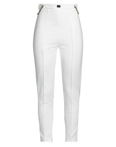 Elisabetta Franchi Woman Pants White Size 6 Polyamide, Elastane